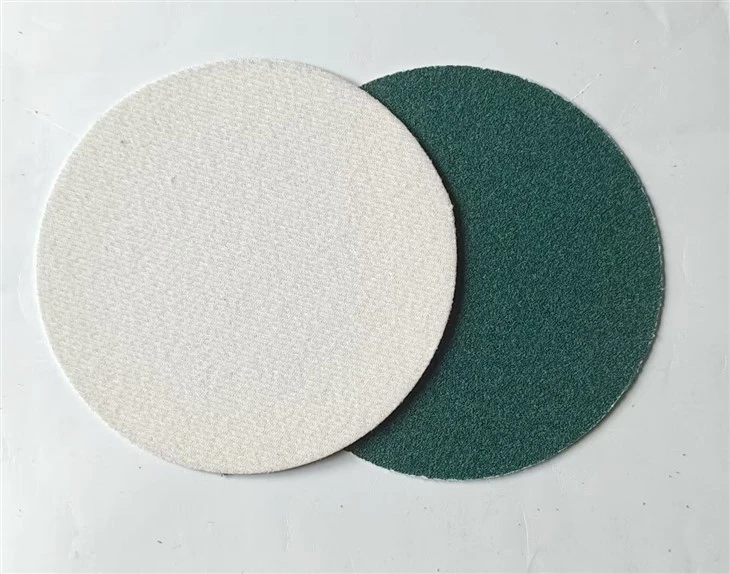 Green Color Sandpaper Disc