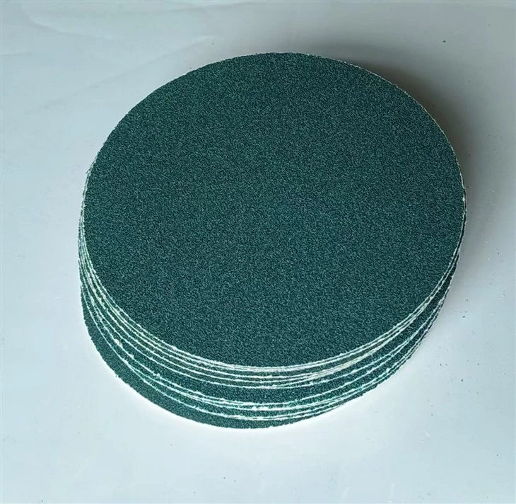 Green Color Sandpaper Disc